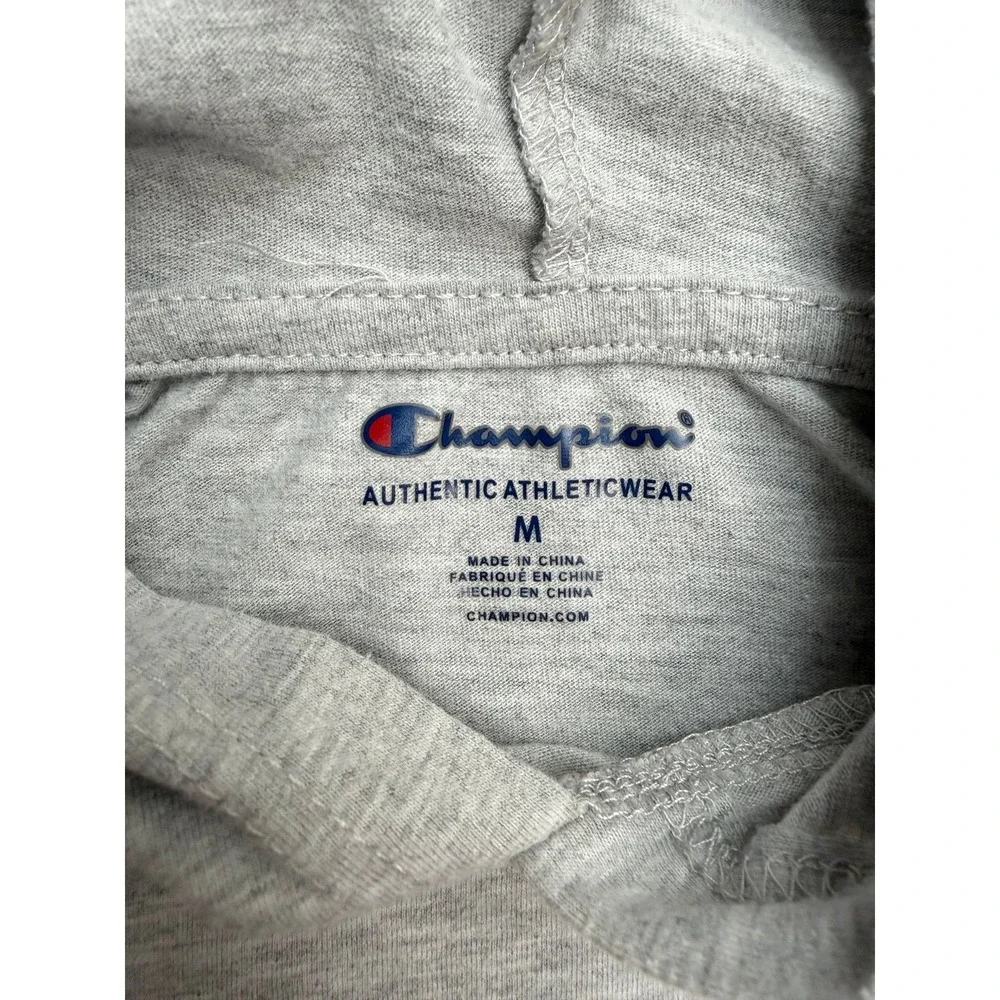 Champion Youth M‎ Cassette Tape Graphic Hoodie Gray Lightweight Kids